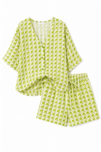 Set Shirt & Shorts Green 