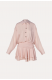 Crepe Mini Dress Crema