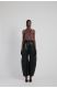 Leather Barrel Pants