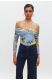 Denise Top Indigo/Yellow Floral 