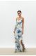 KLELIA DRESS WHITE/BLUE FLORAL