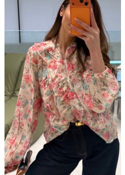 Shirt Floral Beige