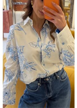 Shirt White-Blue 