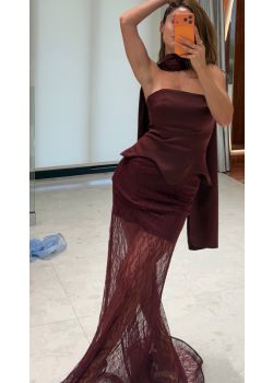 Dress Burgundy