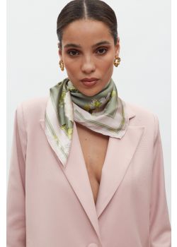 Scarf Olive/Ivory Floral
